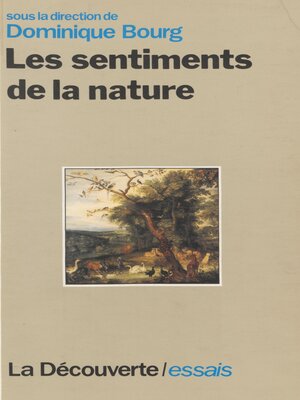cover image of Les Sentiments de la nature